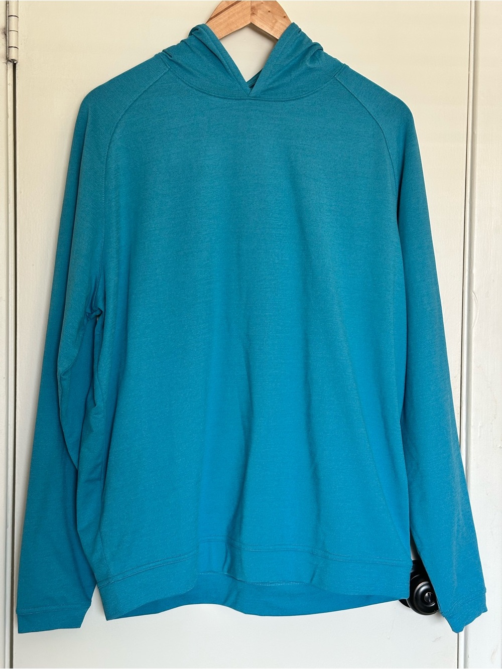 Peter Millar Mens Pine Performance Hoodie Size Large Jasper Blue